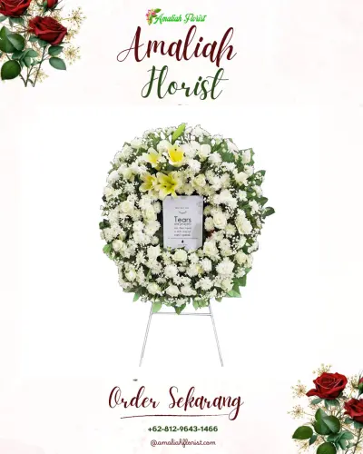 Krans Bunga Duka Cita di Penawangan